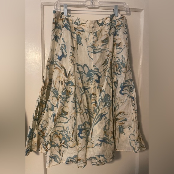 Banana Republic Pleated Floral Skirt size 10